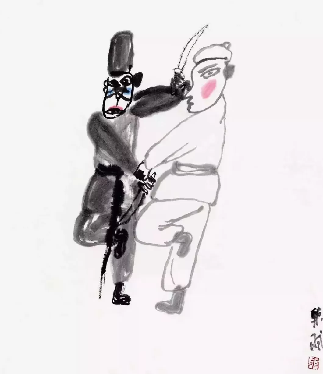 一对“北人南相”的艺术家——张仃与韩羽-第10张图片-