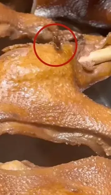 游客在重庆荣昌买卤鹅发现蟑螂在爬，官方通报：已立案调查-第2张图片-