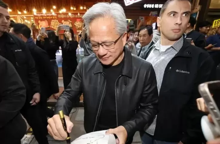 黄仁勋一顿炸鸡，韩国“鸡肉股”爆了-第2张图片-