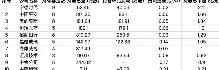 9家外资公募最新持仓曝光，AI科技成布局热点-第5张图片-