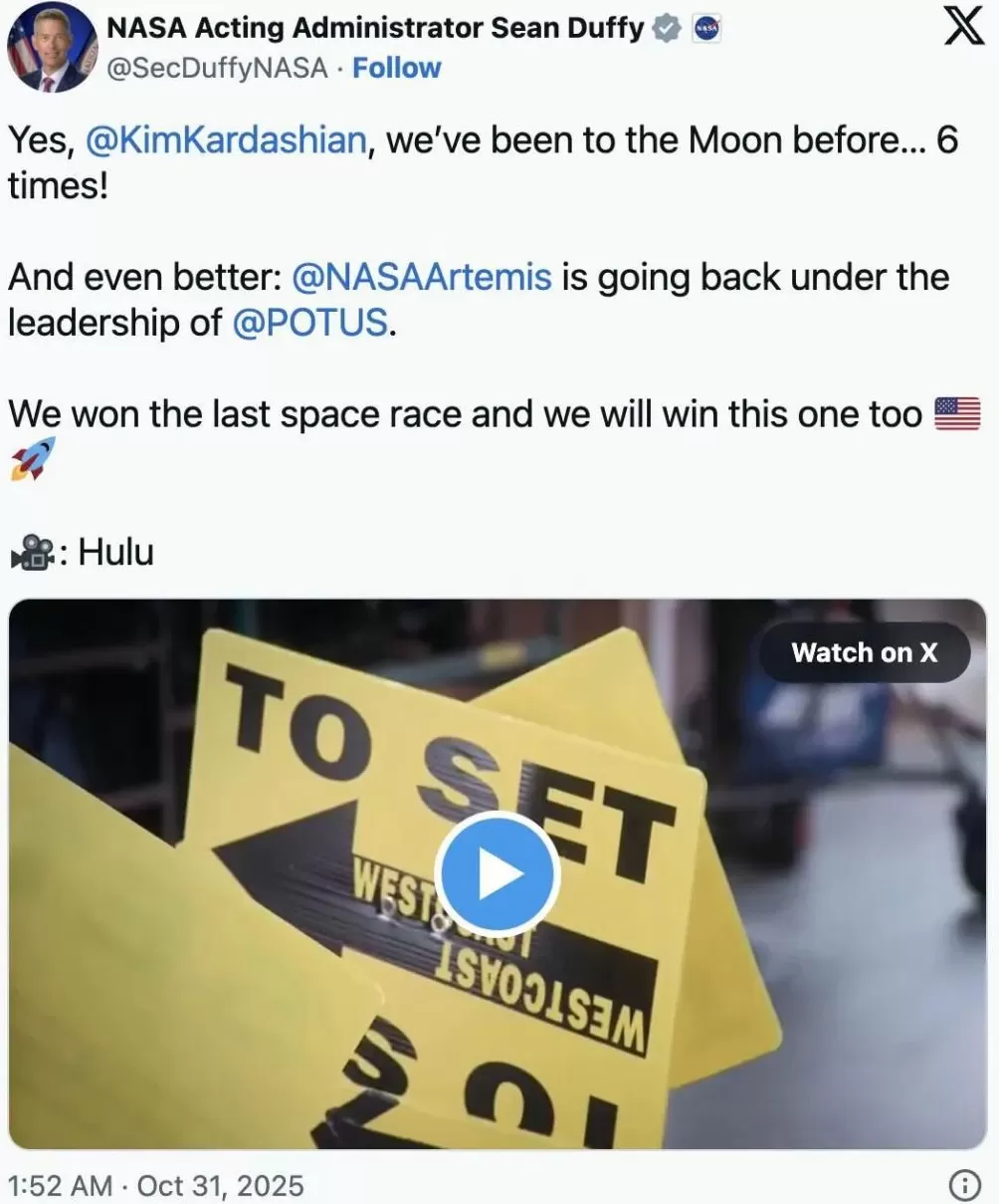 神舟上演“宇宙级浪漫”之际，美国NASA忙着火速回应知名女星的公开质疑-第7张图片-