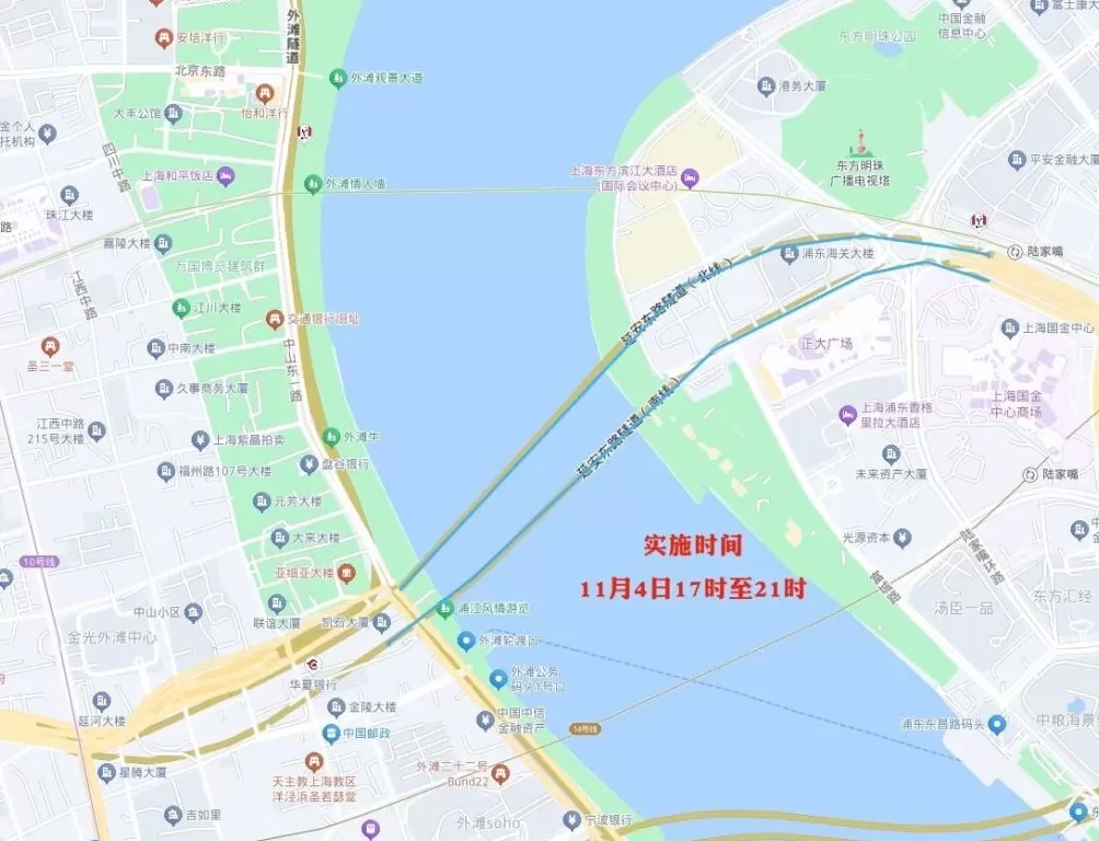 11月4日至5日，上海部分道路和区域临时交通管制-第6张图片-