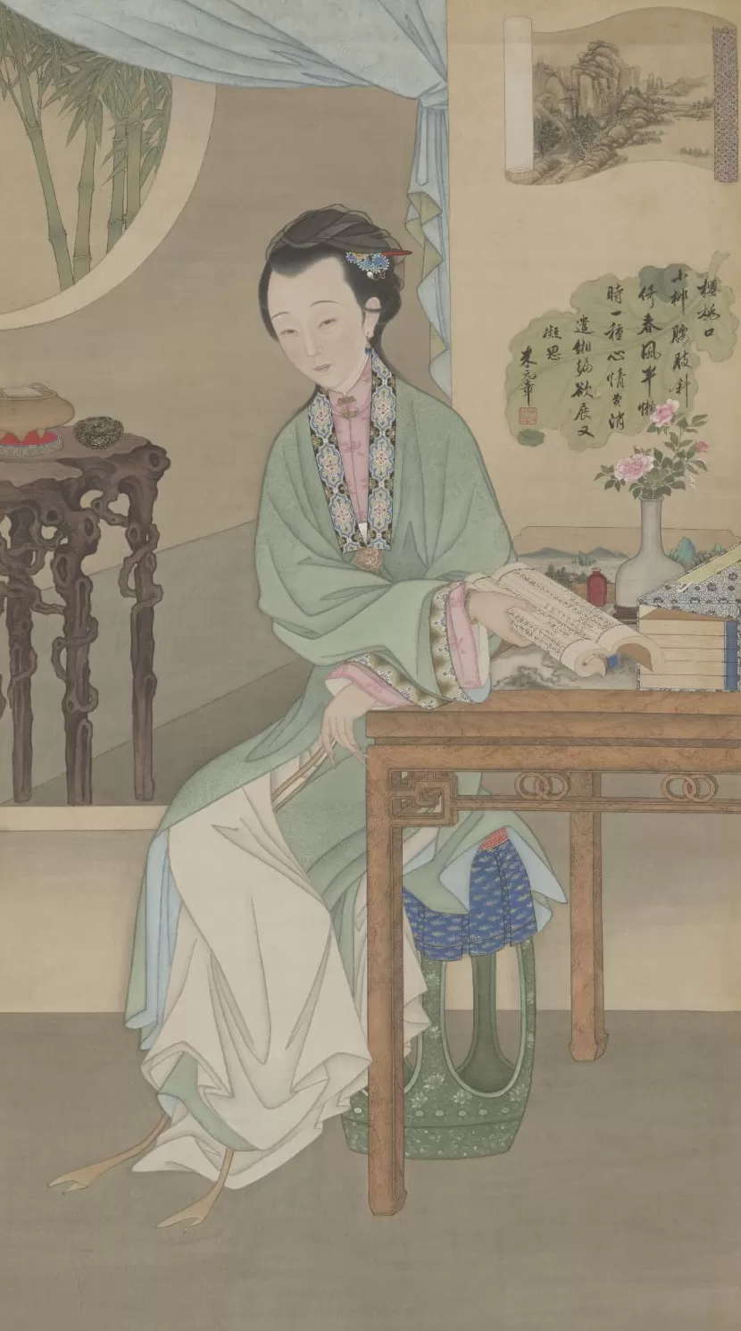 “新样佳人读书图”与冷枚-第6张图片-