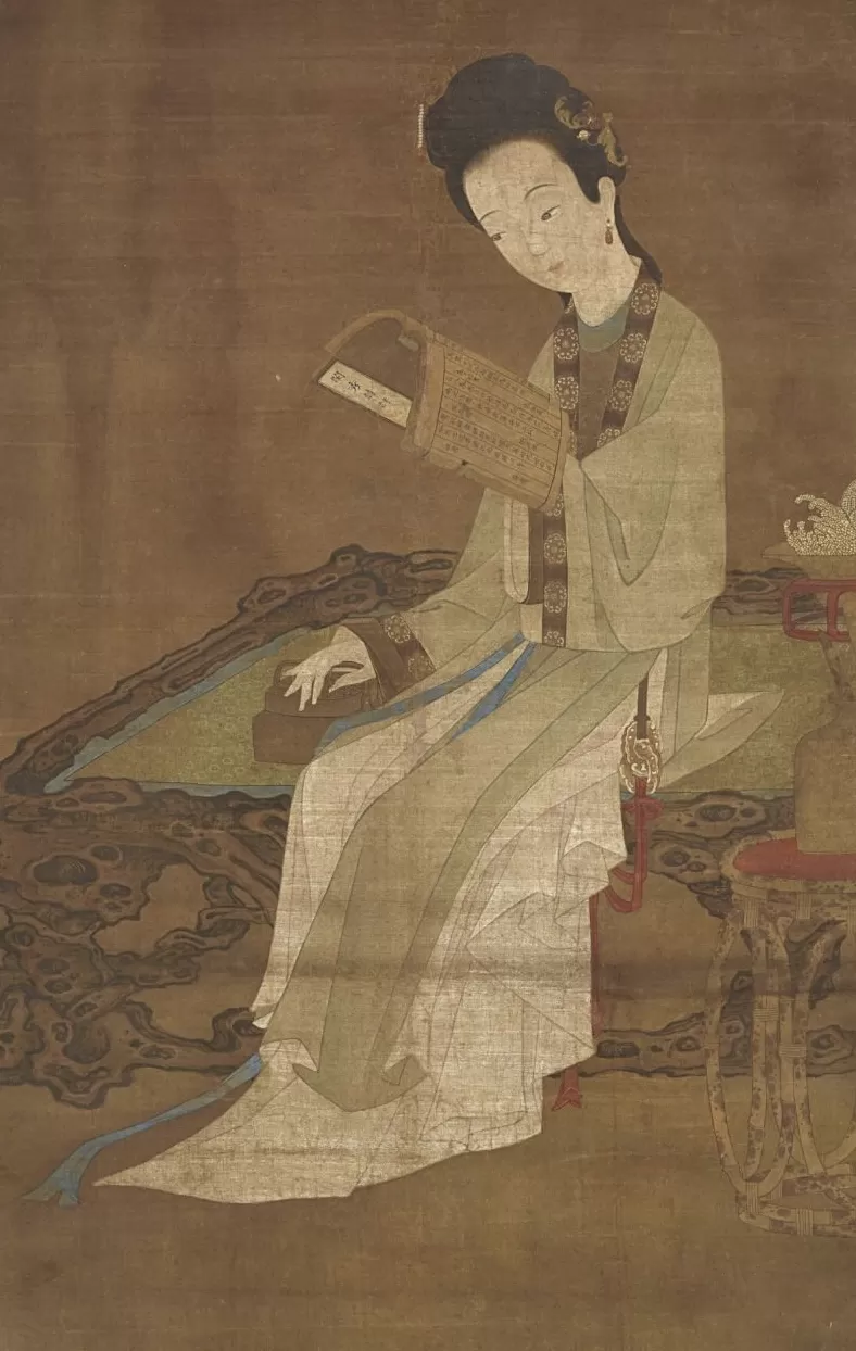 “新样佳人读书图”与冷枚-第14张图片-
