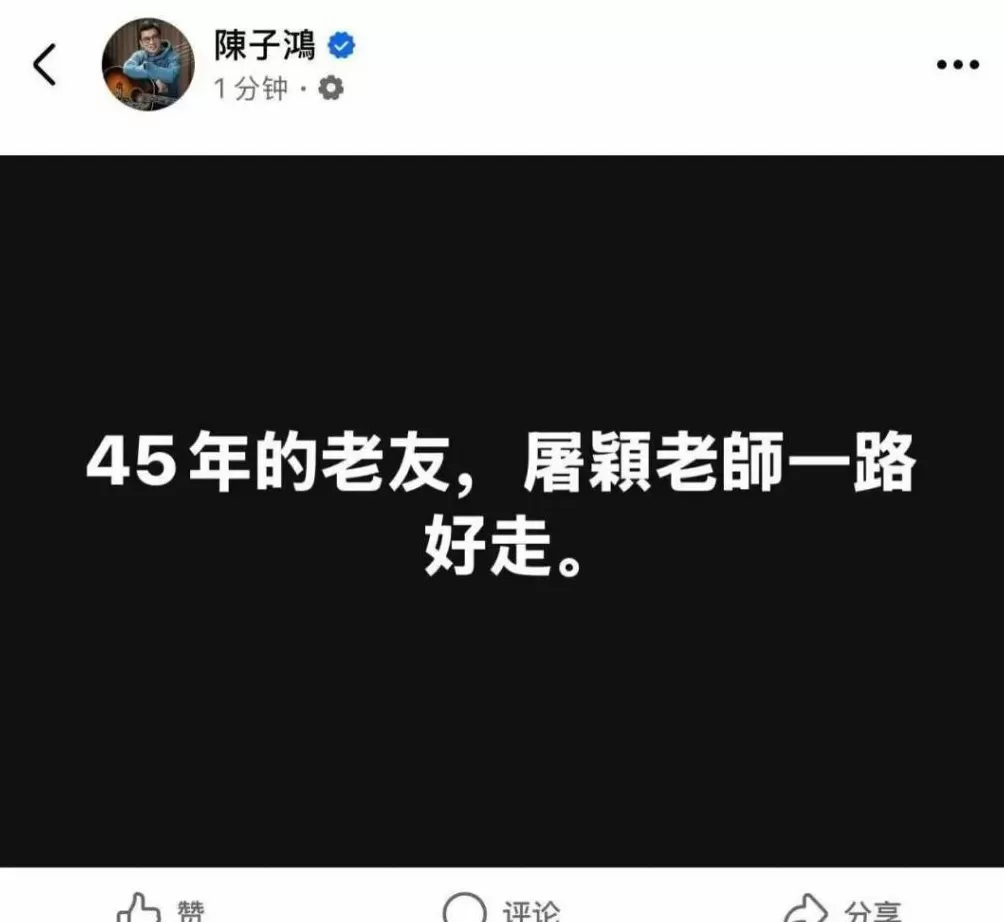 音乐人屠颖儿子发文：一切发生得太突然-第4张图片-
