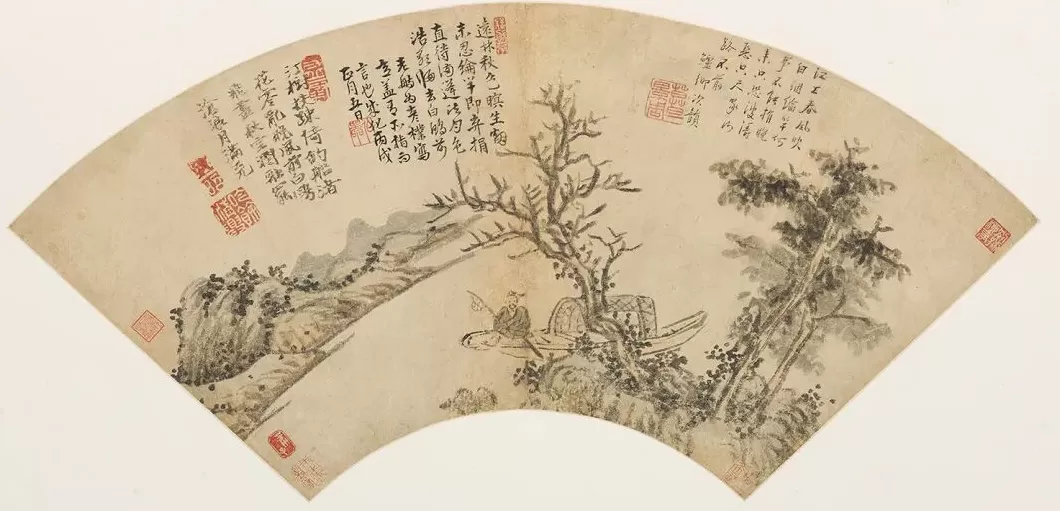 宋徽宗书法纨扇领衔，上博“压箱底”扇面书画将展-第7张图片-