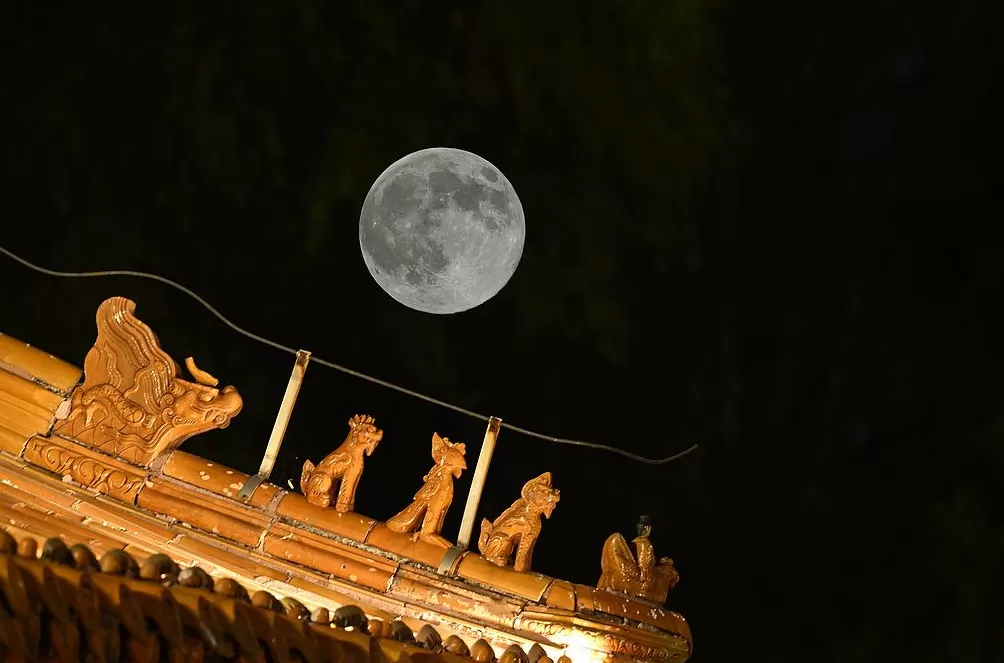 城事｜超惊艳！全球美图：35.7万公里外“超级月亮”-第8张图片-