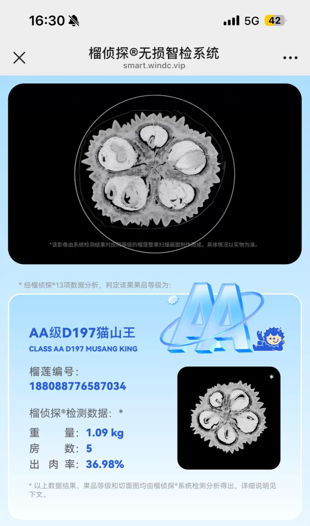 进博直击｜给榴莲做CT，这套系统让消费者告别“盲盒”式选购-第2张图片-