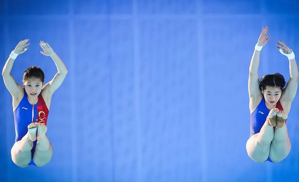 上海队陈芋汐/掌敏洁获得全运会女子双人10米台冠军-第2张图片-