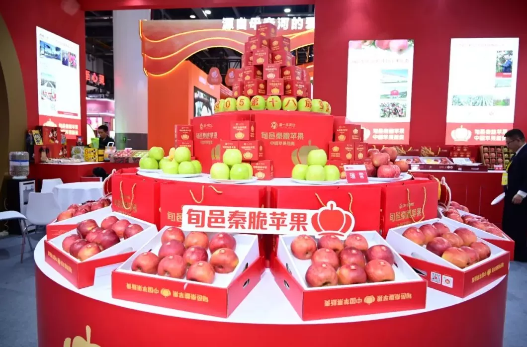旬邑秦脆苹果亮相第十八届亚洲果蔬产业博览会暨第三届苹果产业博览会-第4张图片-