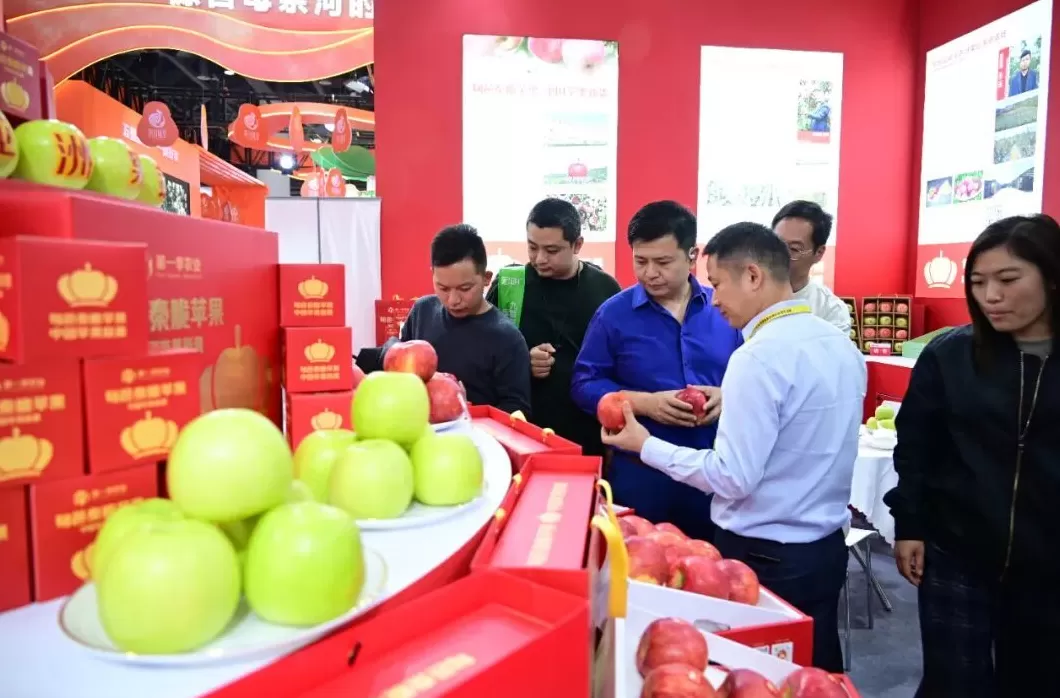 旬邑秦脆苹果亮相第十八届亚洲果蔬产业博览会暨第三届苹果产业博览会-第6张图片-