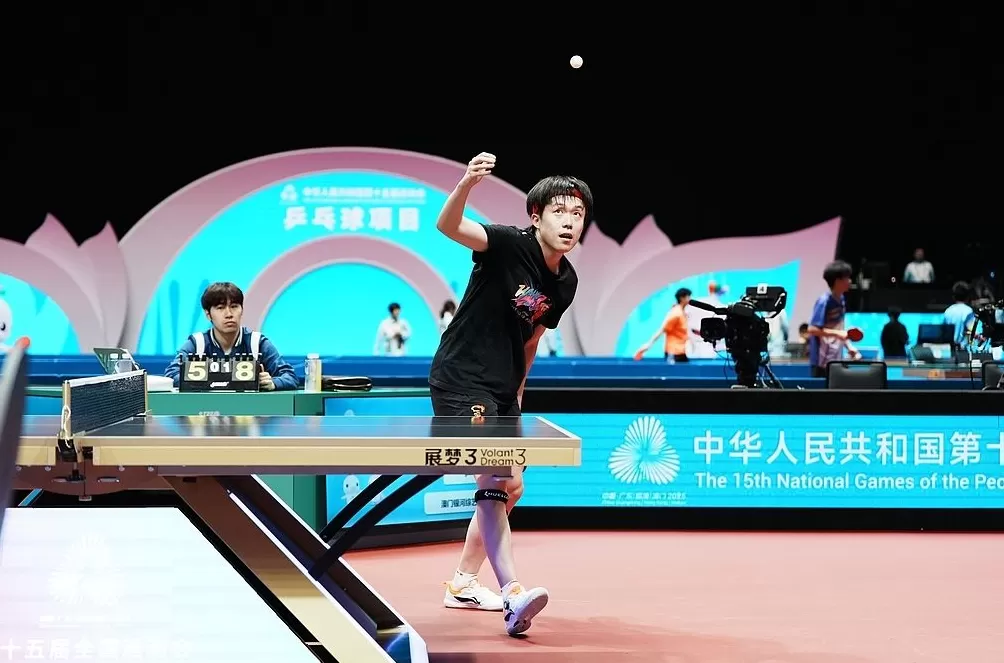 王楚钦全运会男单晋级，下一轮迎战黄镇廷-第1张图片-