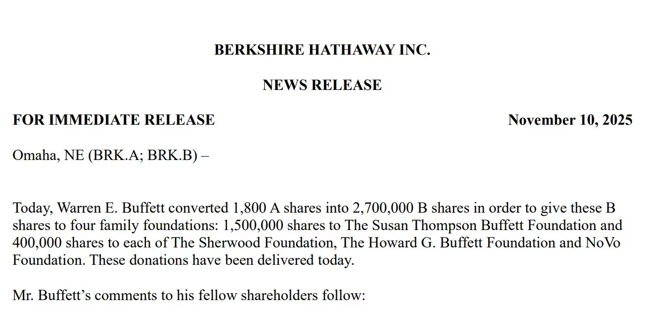 “股神”巴菲特谢幕信：从年底起“安静退场”-第1张图片-