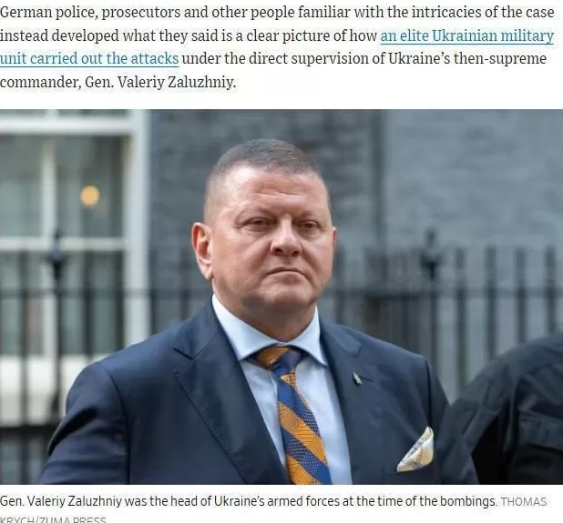 美媒爆料：“北溪”爆炸是乌克兰高层指挥-第1张图片-