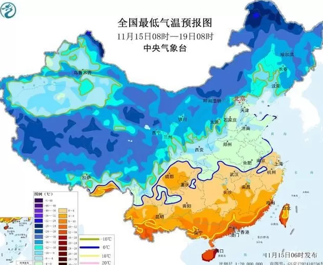 寒潮袭卷我国大部局地降温可超14℃-第2张图片- 寒潮袭卷我国大部局地降温可超14℃-第2张图片-