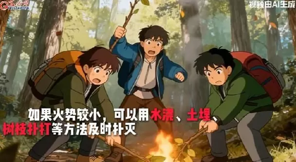 AI动画丨突遇森林火灾，我们该如何紧急求生-第1张图片-