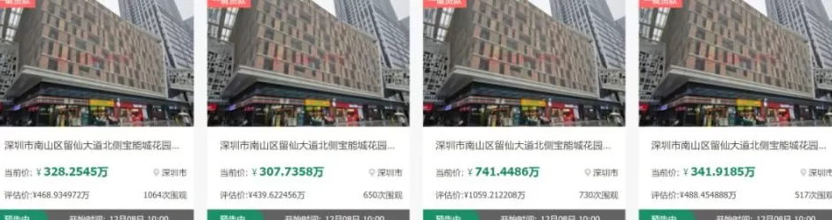 宝能旗下160套房被拍卖，位于深圳核心区域，小区挂牌均价10.58万元平方米-第3张图片-