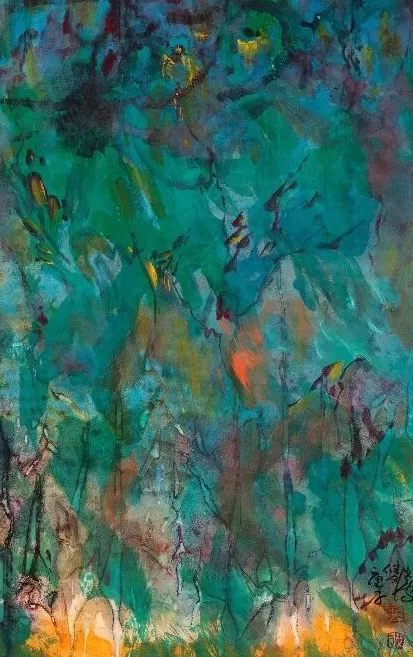 以鸭绿江边地为创作源泉的彩墨画展-第1张图片-