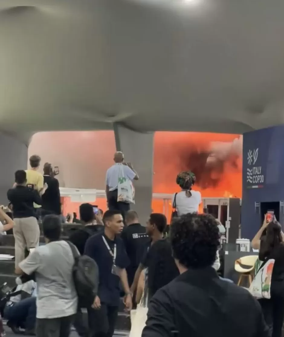 现场直击：COP30会场突发火灾，“火情源于中国角”传言不实-第1张图片-