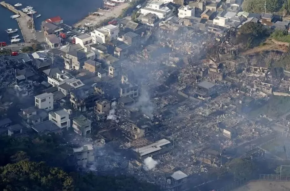 日本大分市火灾6天仍未完全扑灭-第1张图片-