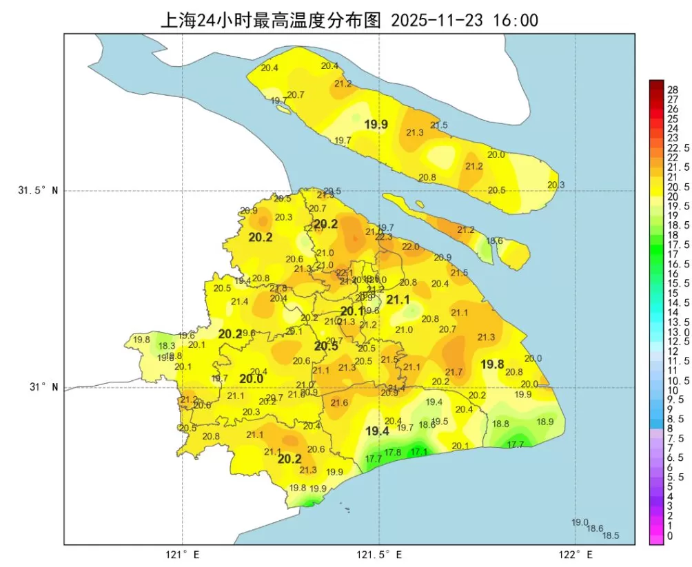 上海下周冷暖转换迅速，天气持续晴朗空气干燥-第3张图片-