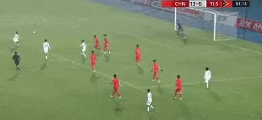 U17亚预赛：中国14-0东帝汶升头名！2连胜轰18球3人上演帽子戏法-第19张图片-