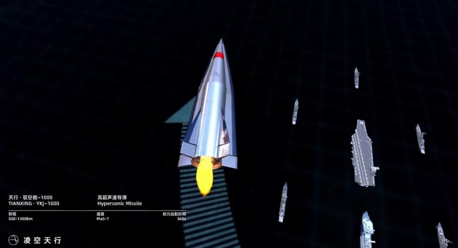国产凌空天行驭空戟-1000高超声速导弹发布，最远1300公里射程-第3张图片-