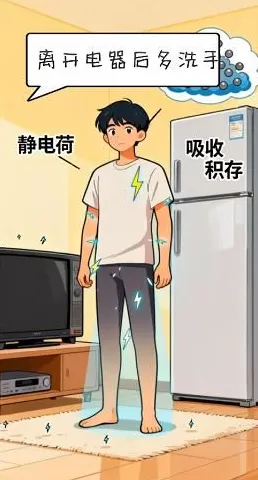 AI动画丨冬季天干物燥，警惕静电“惹火”-第3张图片-