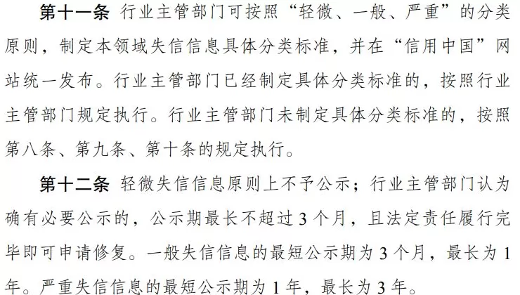 《信用修复管理办法》公布：轻微失信信息原则上不予公示-第1张图片-